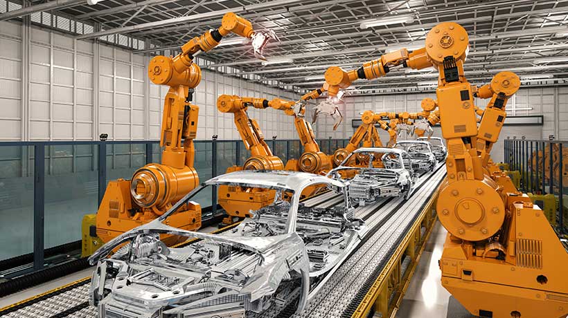 自動車向けのロボット製造